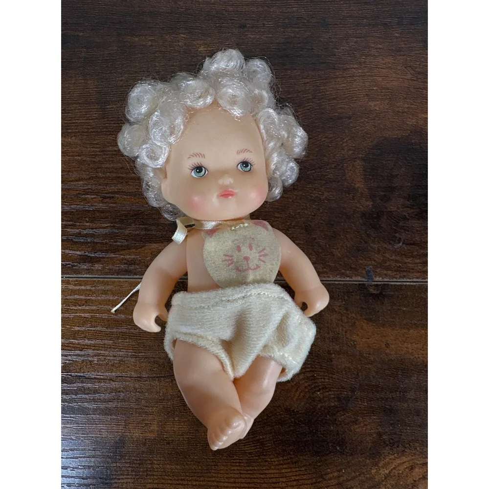 Set of 3 Vintage Baby Dolls - Blue, Pink & Cream